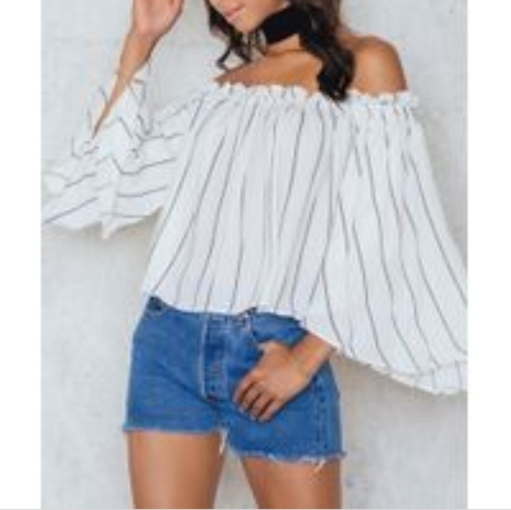 Sundays The Label Size 8 Aloha Striped Top